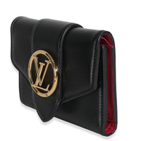Black Smooth Calfskin LV Pont 9 Compact Wallet