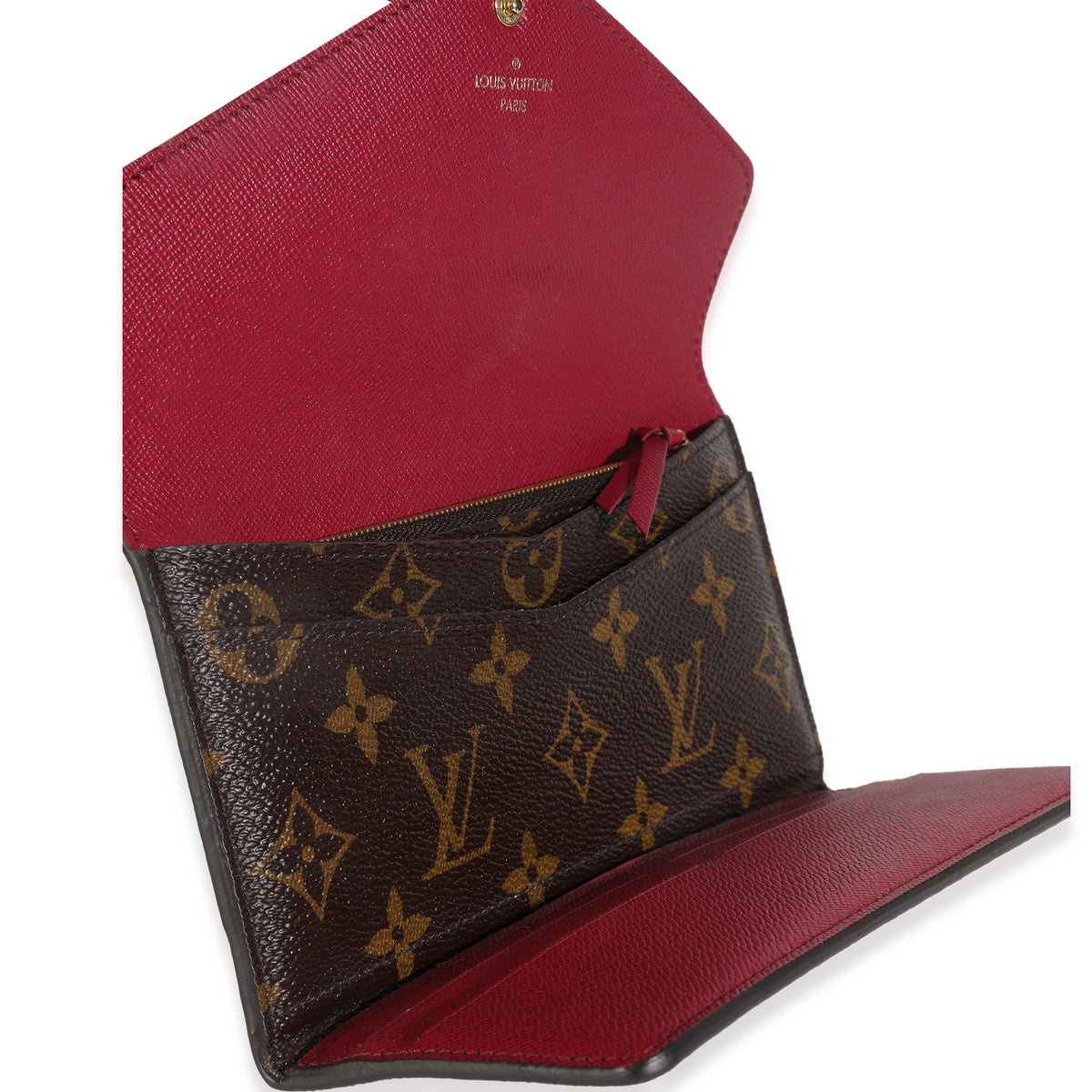 Fuchsia Monogram Canvas Josephine Wallet