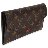 Fuchsia Monogram Canvas Josephine Wallet