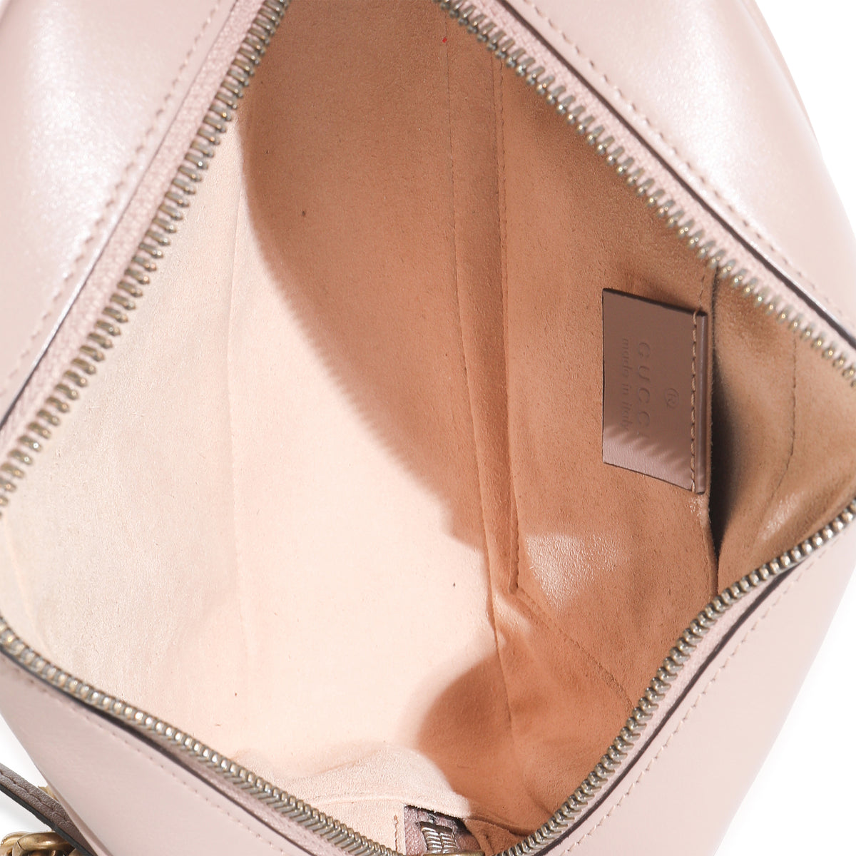 Taupe Calfskin Matelasse Small GG Marmont Chain Shoulder Bag