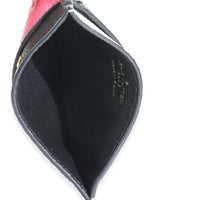 Black White Pink Empreinte Spring In The City Card Holder