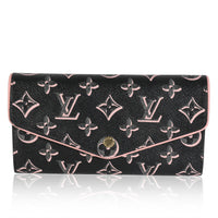 Black Monogram Canvas Fall For You Canvas Sarah Wallet