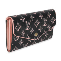 Black Monogram Canvas Fall For You Canvas Sarah Wallet