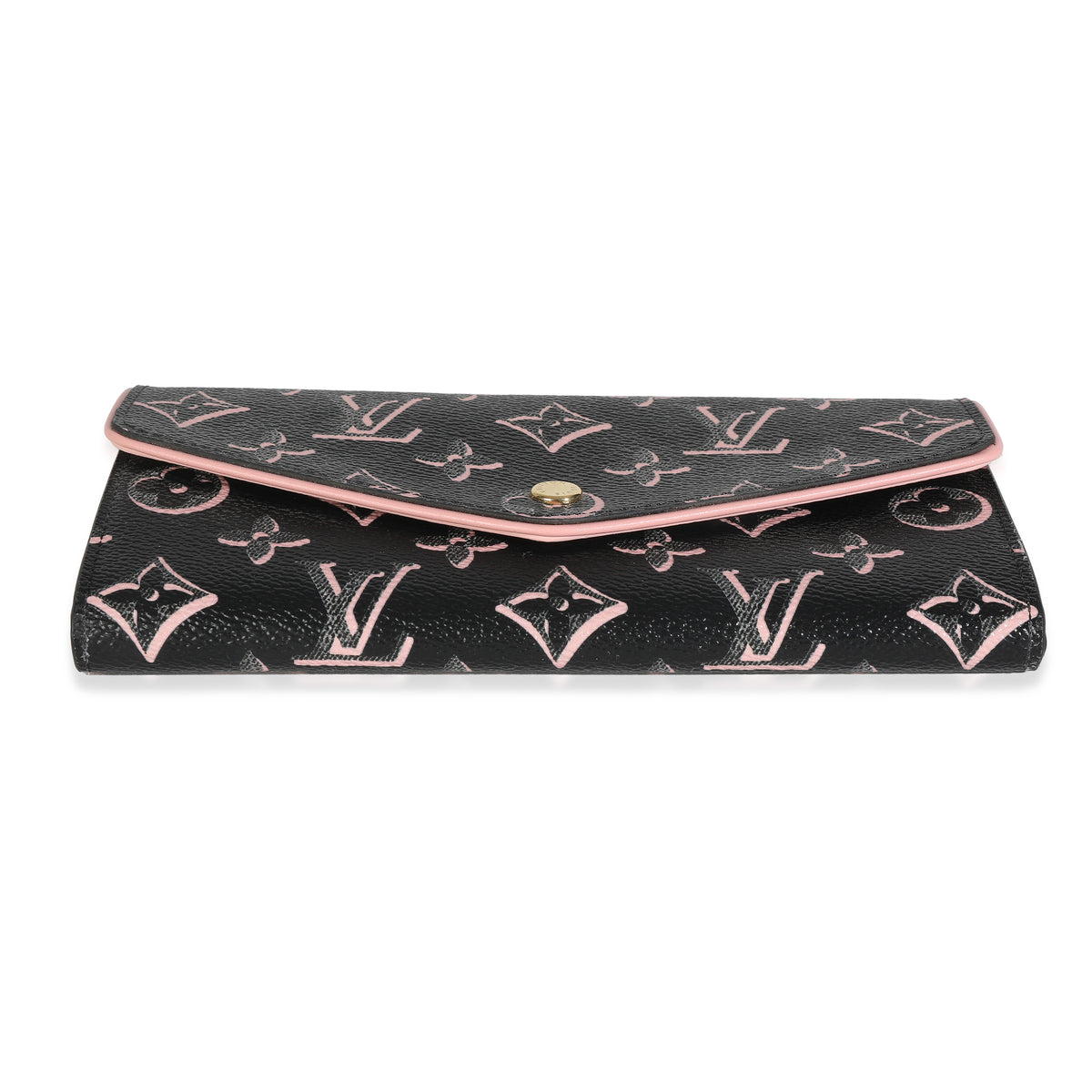 Black Monogram Canvas Fall For You Canvas Sarah Wallet