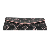 Black Monogram Canvas Fall For You Canvas Sarah Wallet