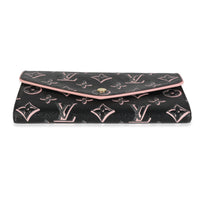 Black Monogram Canvas Fall For You Canvas Sarah Wallet