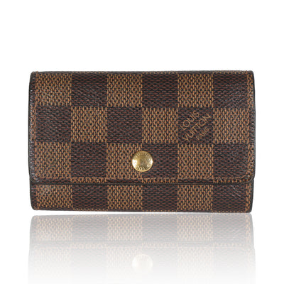 Damier Ebene Canvas Multicles 6 Key Holder
