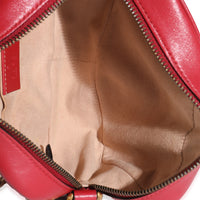 Red Matelasse Calfskin Mini GG Marmont Chain Shoulder Bag