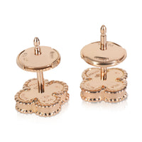 Rose Gold Carnelian Sweet Alhambra Earrings