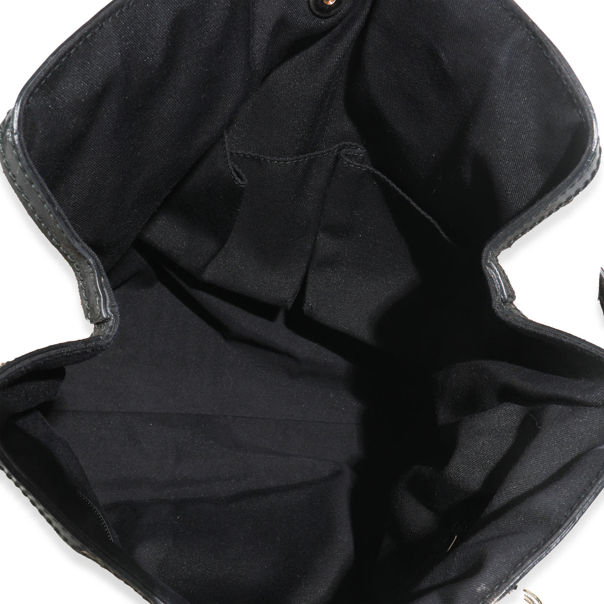 Black Leather Beige GG Canvas Tote