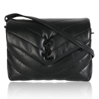 Black Calfskin Y Quilted Monogram Monochrome Toy Loulou Bag