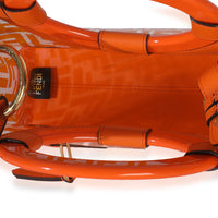 Orange TPU FF Vitello Century Plexiglass Small Runaway Shopper Tote