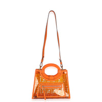 Orange TPU FF Vitello Century Plexiglass Small Runaway Shopper Tote