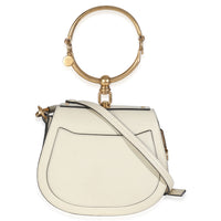 Chloe White Leather Small Nile Bracelet Bag