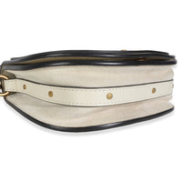 Chloe White Leather Small Nile Bracelet Bag