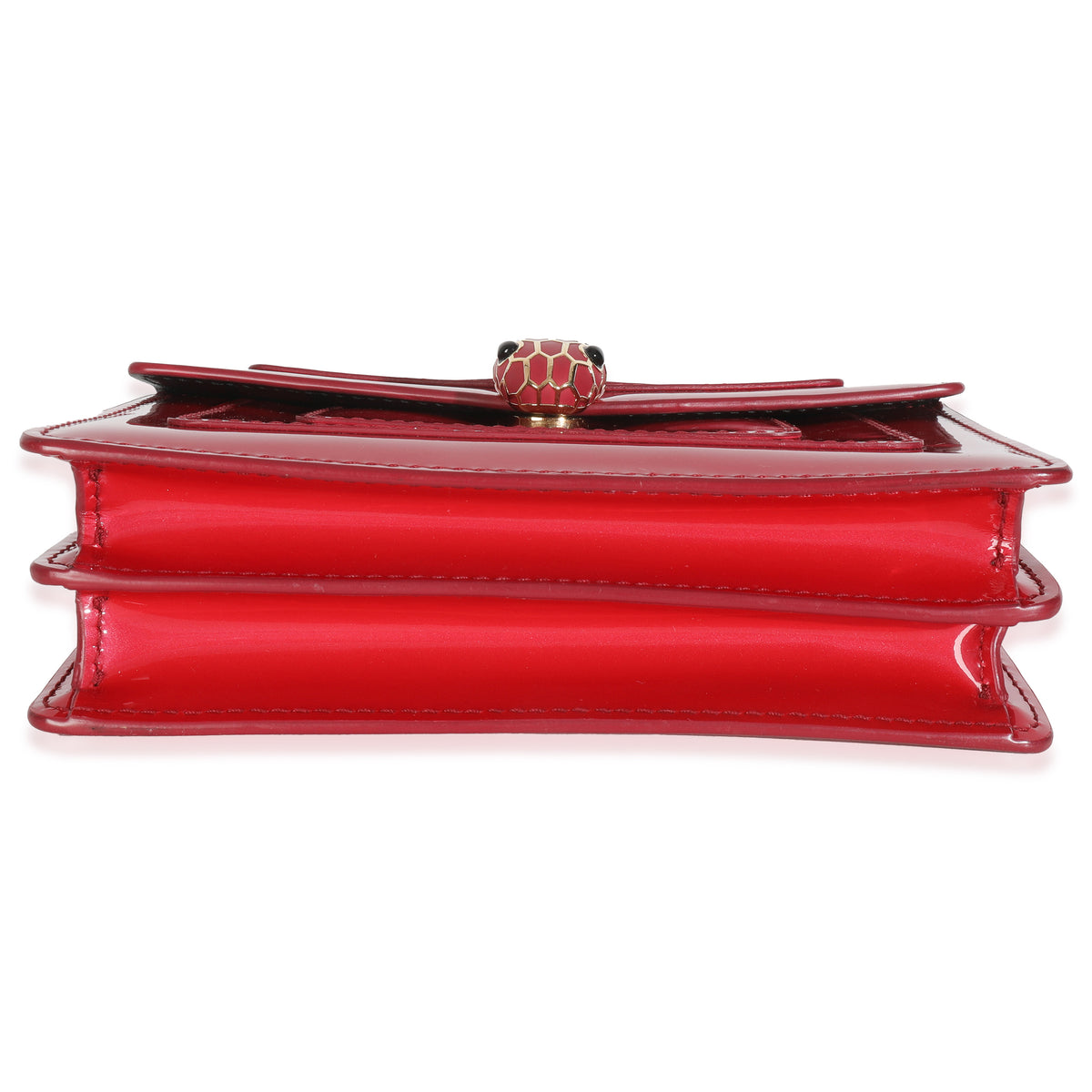 Bvlgari Dark Pink Patent Mini Serpenti Forever Crossbody