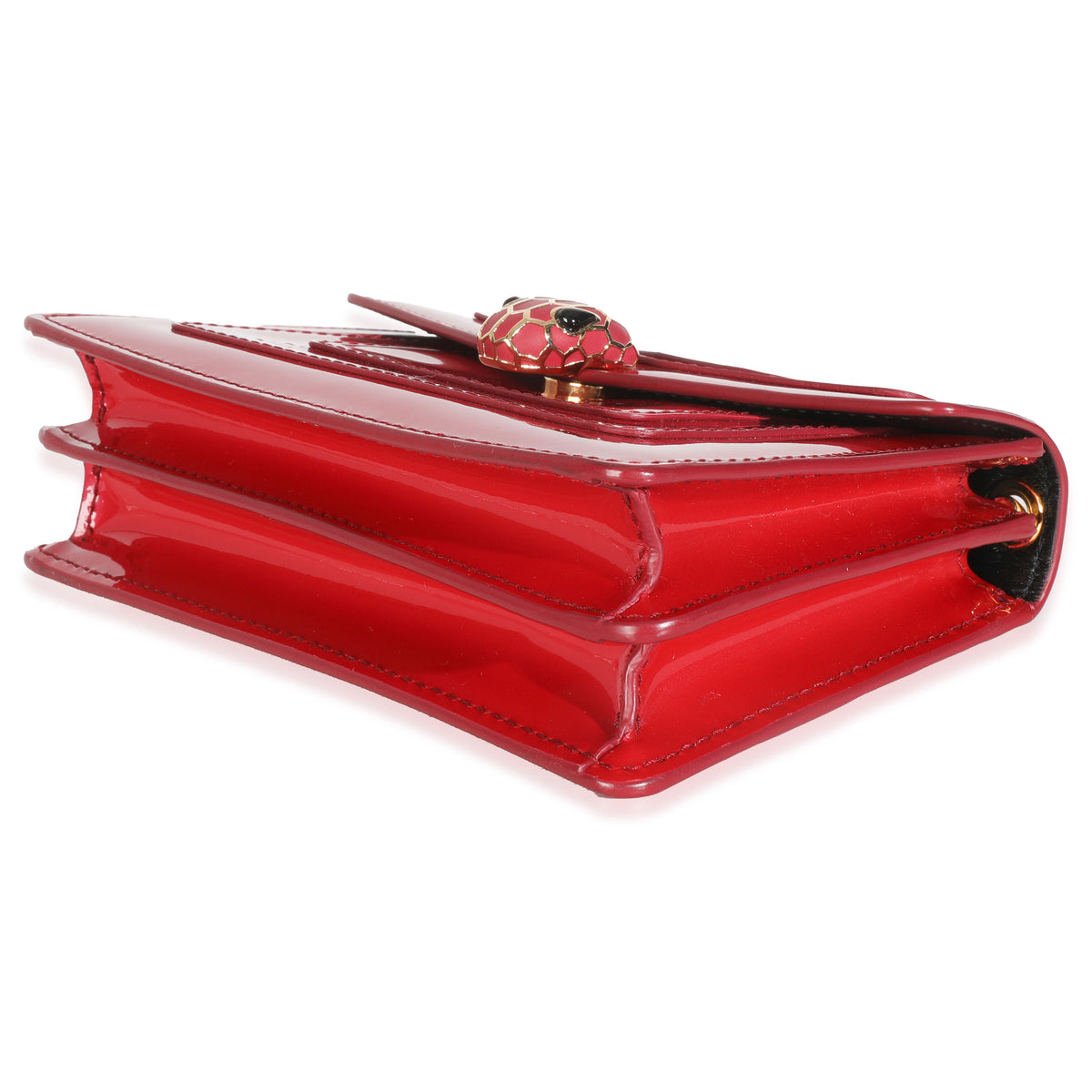 Bvlgari Dark Pink Patent Mini Serpenti Forever Crossbody