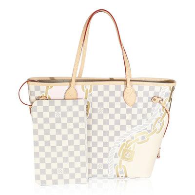 Gold Damier Azur Canvas Nautical Neverfull MM