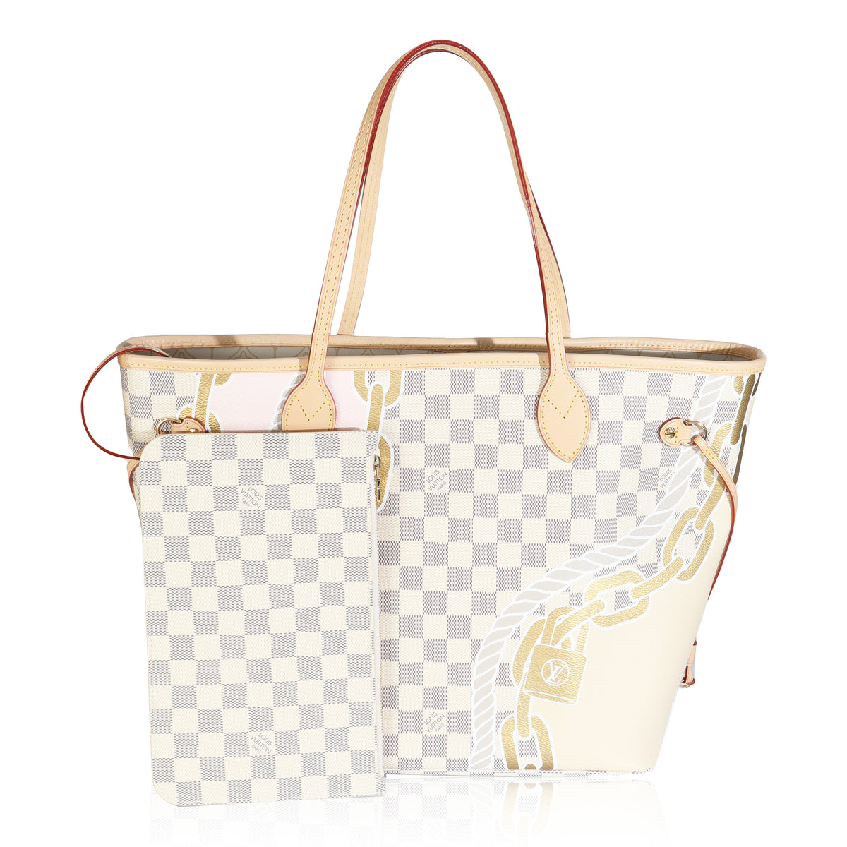 Gold Damier Azur Canvas Nautical Neverfull MM