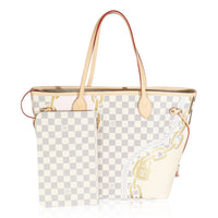 Gold Damier Azur Canvas Nautical Neverfull MM