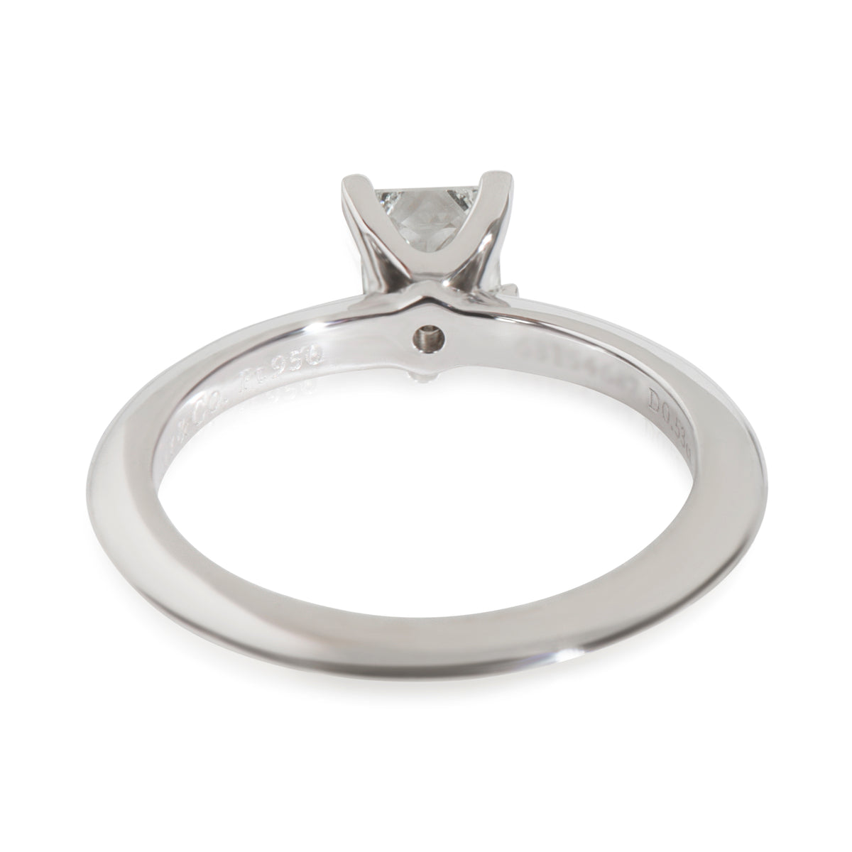 0.53 ct Princess Diamond Engagement Ring
