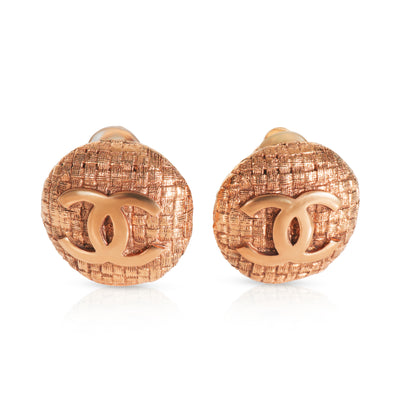 Gold-Plated  Vintage 1980s CC Earrings