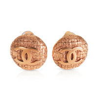 Gold-Plated  Vintage 1980s CC Earrings