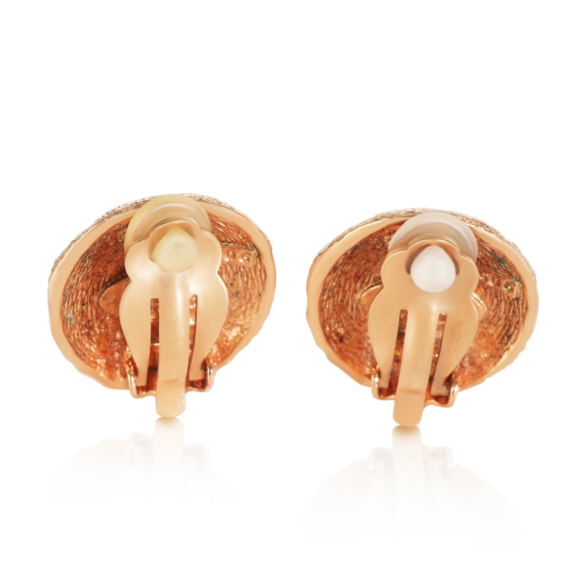Gold-Plated  Vintage 1980s CC Earrings