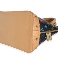 Black Monogram Multicolor Canvas Alma PM