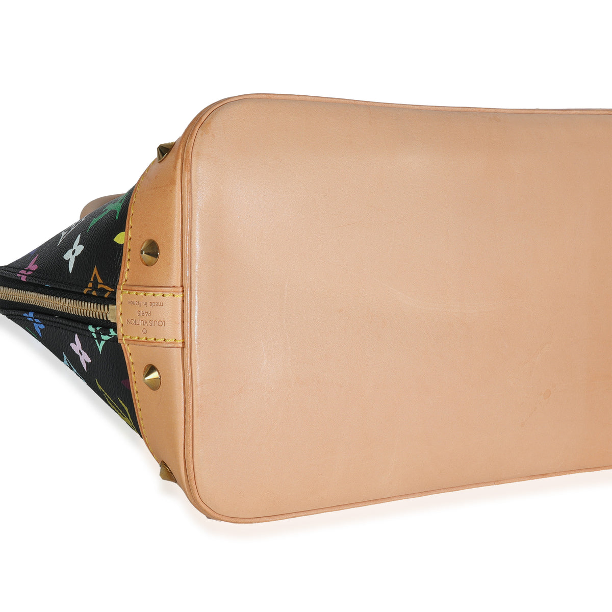 Black Monogram Multicolor Canvas Alma PM