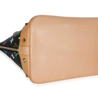 Black Monogram Multicolor Canvas Alma PM