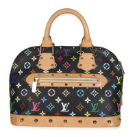 Black Monogram Multicolor Canvas Alma PM