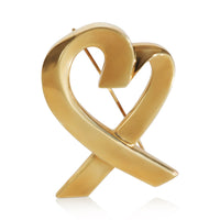 Yellow Gold  Paloma Picasso Loving Heart Brooch