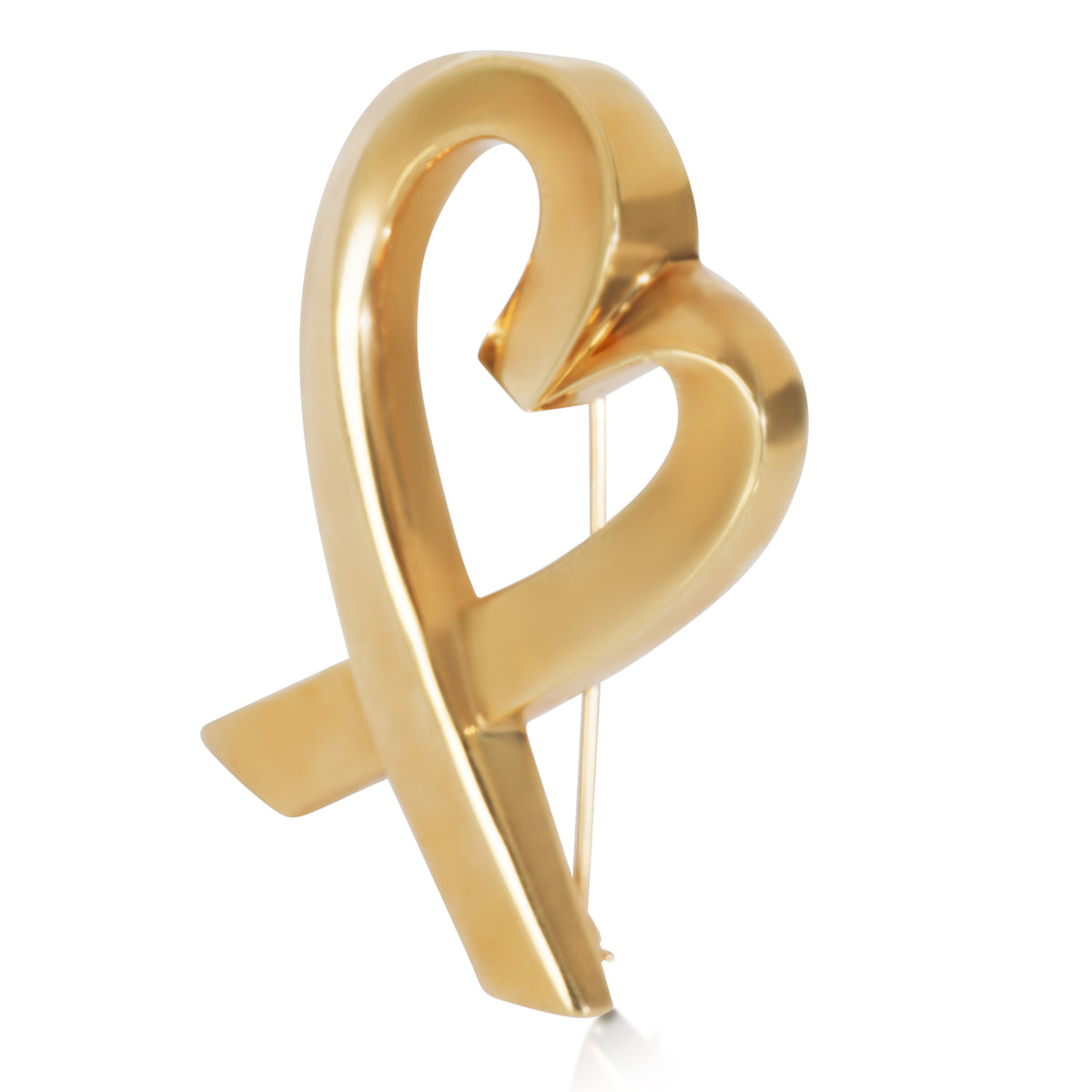 Yellow Gold  Paloma Picasso Loving Heart Brooch
