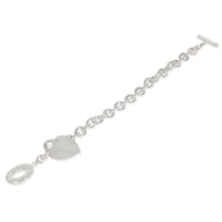Sterling Silver  Heart Tag Bracelet