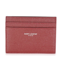 Wine Grain De Poudre Credit Card Case