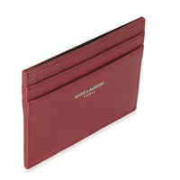 Wine Grain De Poudre Credit Card Case