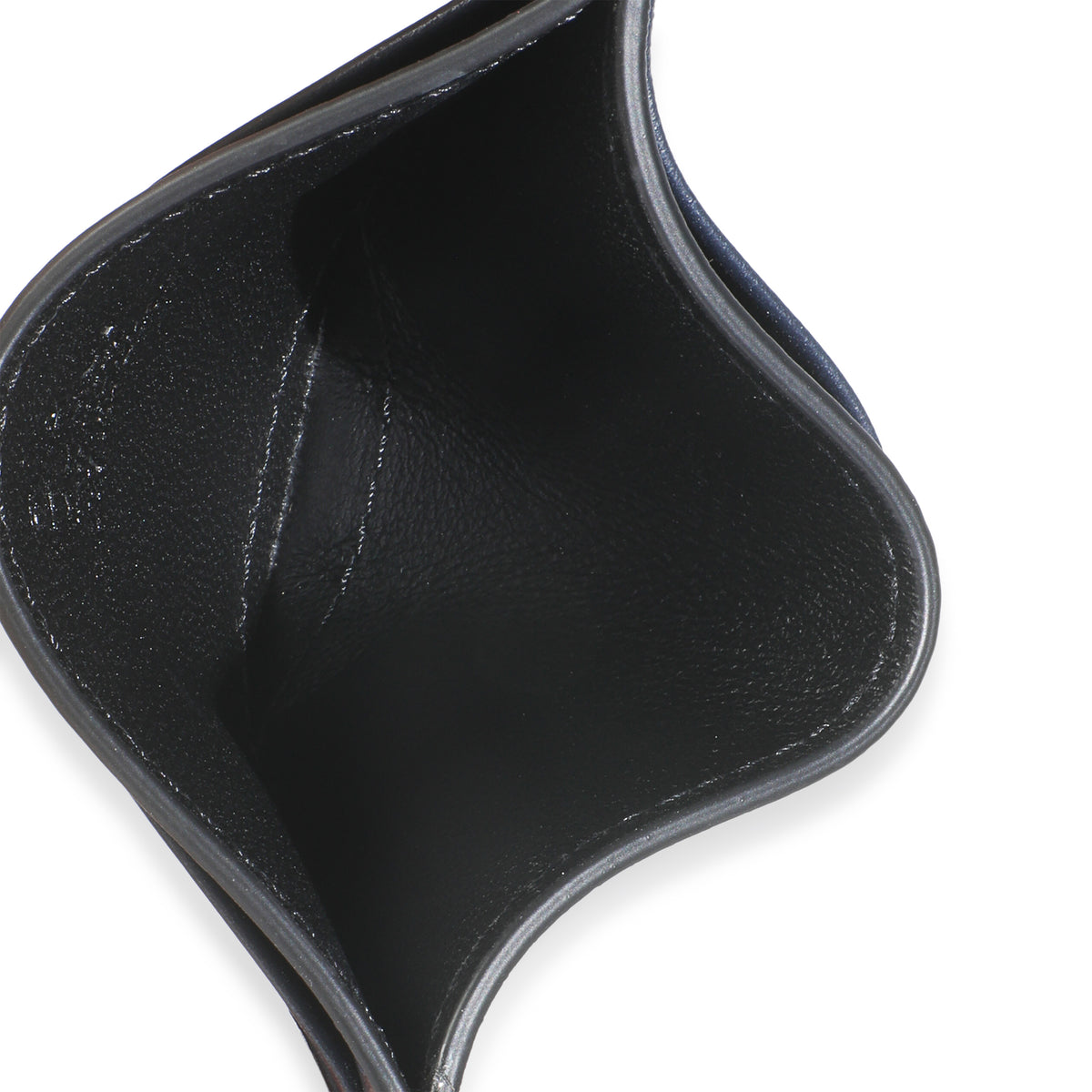 Navy Microguccissima Card Case