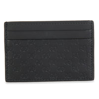 Black Microguccissima Card Case