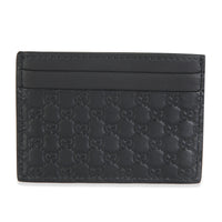 Black Microguccissima Card Case