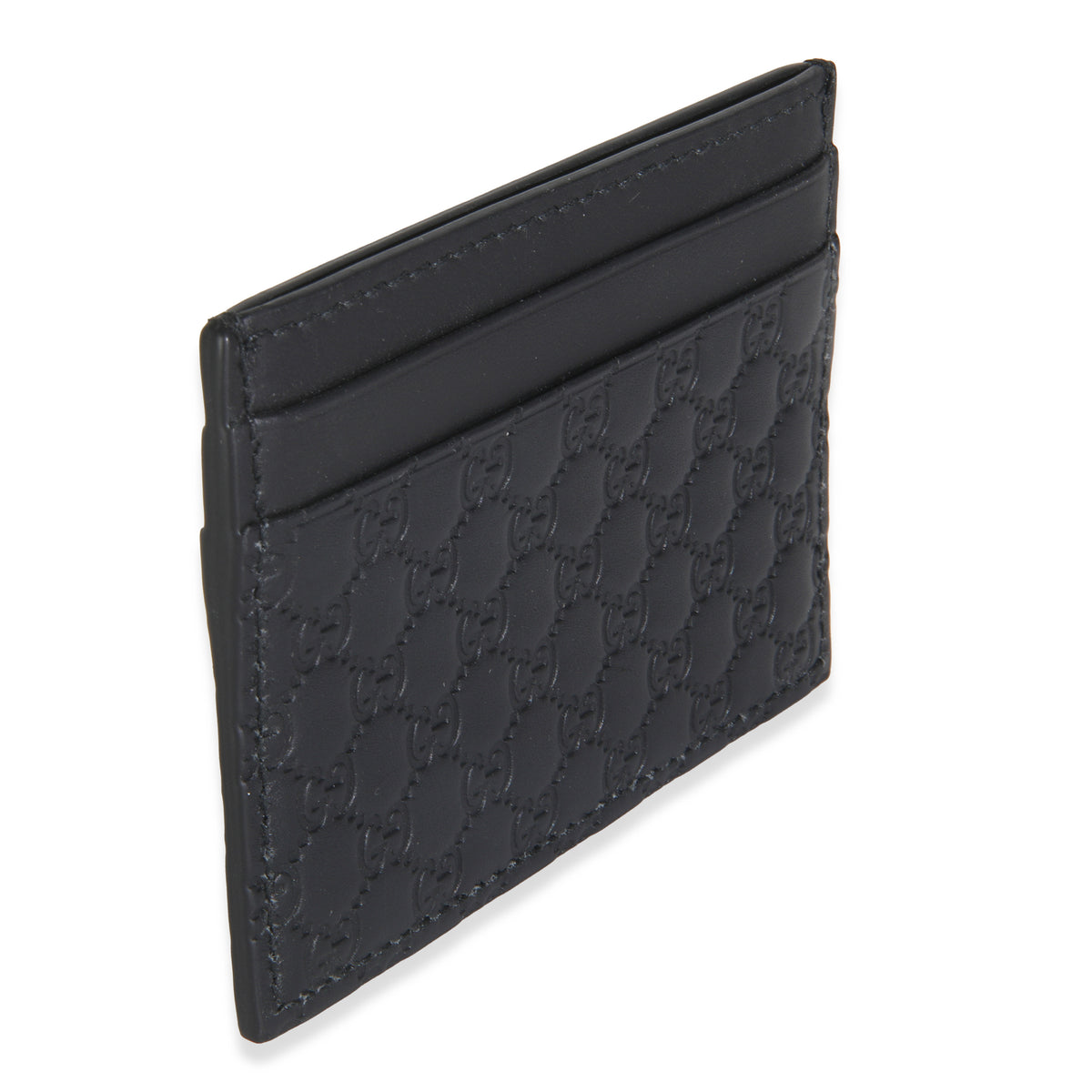 Black Microguccissima Card Case