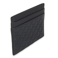 Black Microguccissima Card Case
