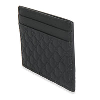Black Microguccissima Card Case