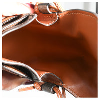 Tan Lambskin Triomphe Canvas Phone Pouch