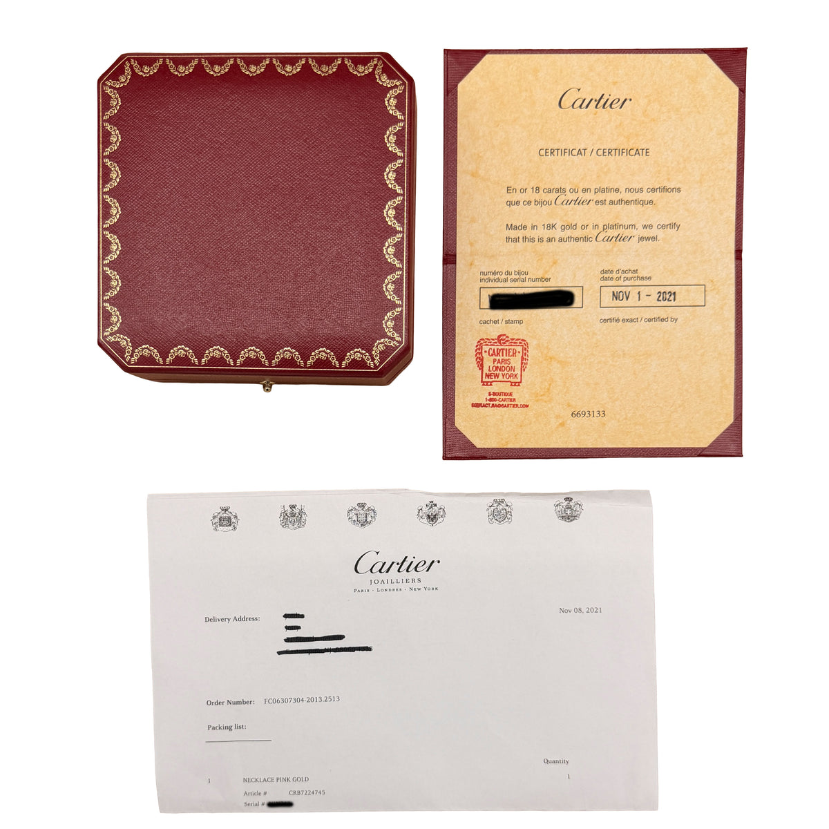 Rose Gold  Medium Model Clash de Cartier Necklace