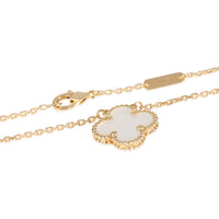 Yellow Gold Mother Of Pearl Vintage Alhambra Pendant