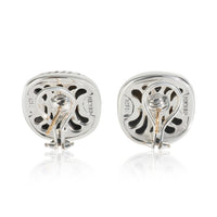 Yellow Gold & Sterling Silver Diamond Albion Earrings