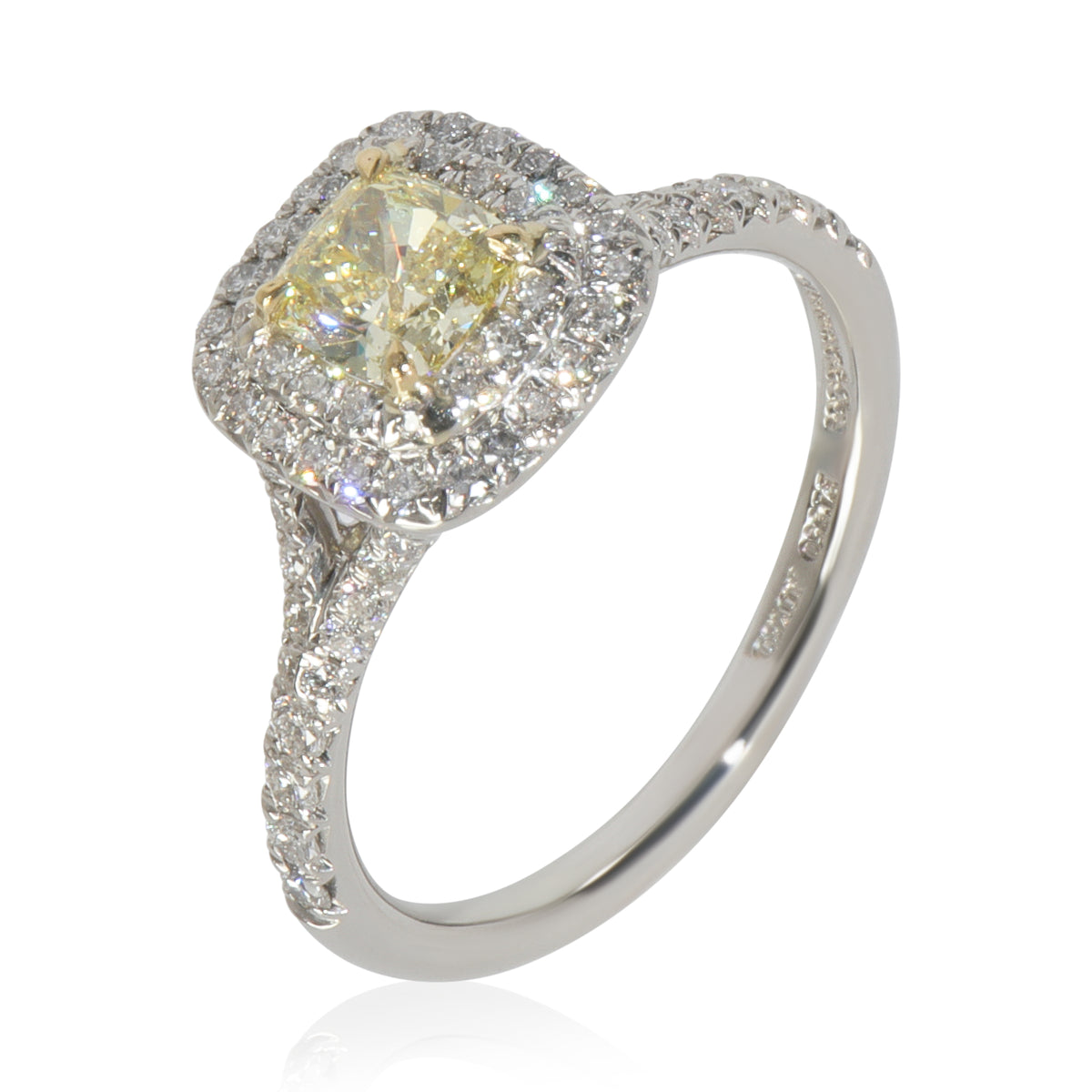 0.6 ct Cushion Modified Diamond Soleste Engagement Ring