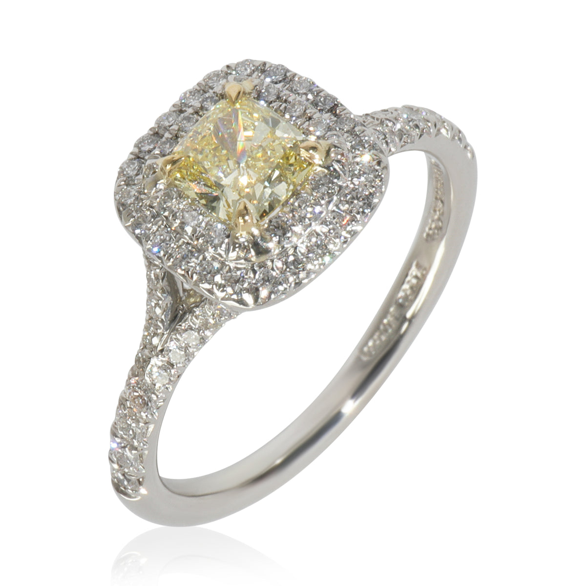 0.6 ct Cushion Modified Diamond Soleste Engagement Ring
