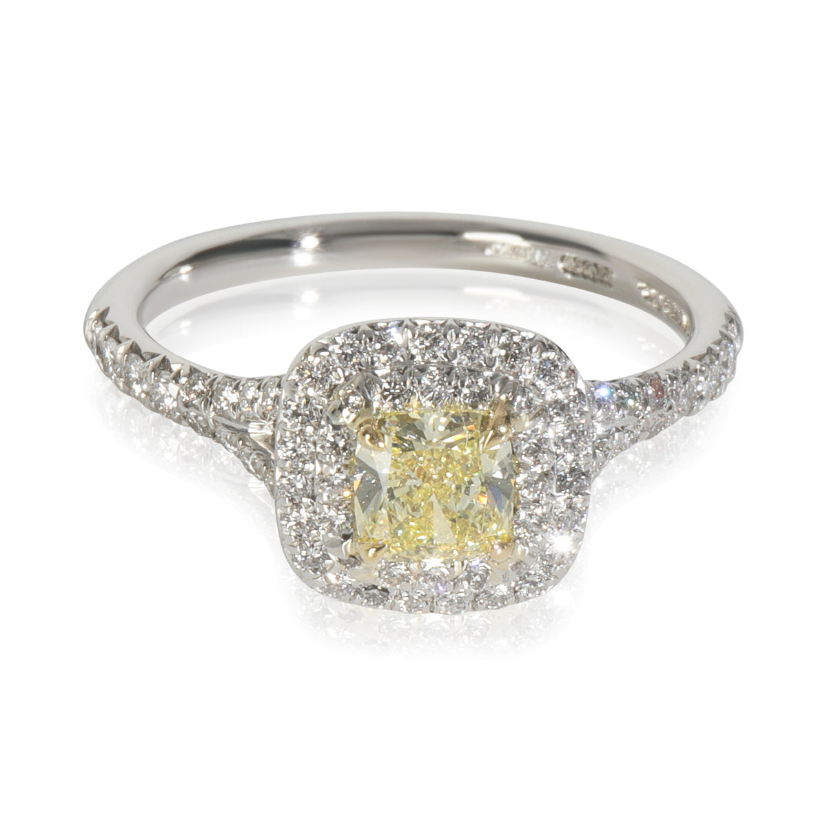 0.6 ct Cushion Modified Diamond Soleste Engagement Ring